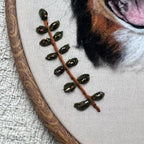 Custom Handmade Felt & Beaded Pet Portrait - Headshot Style