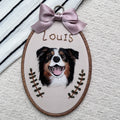 Custom Handmade Felt & Beaded Pet Portrait - Headshot Style